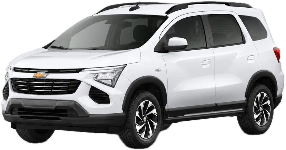 Chevrolet Spin branca 7 lugares para transfer executivo